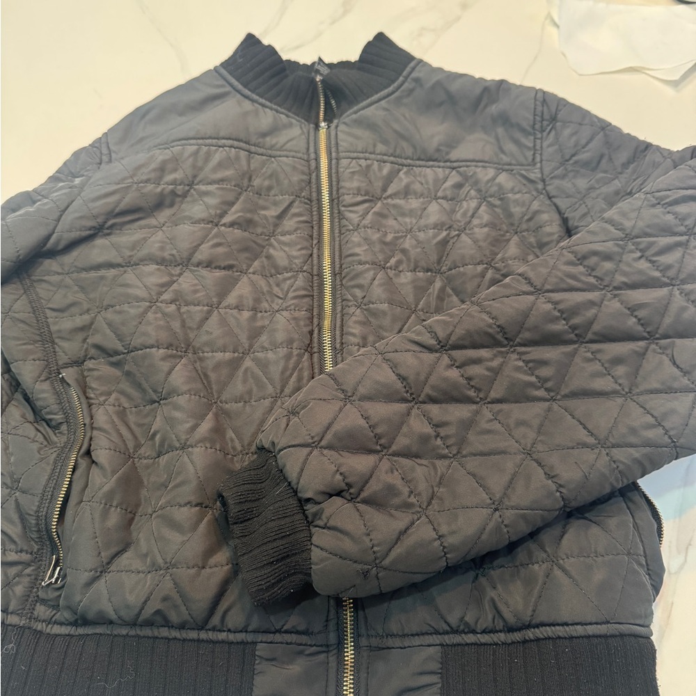Prana Black Quilted Jacket